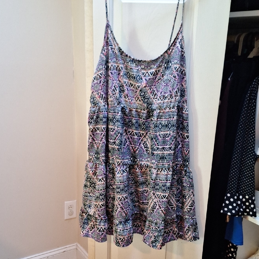 Blue Tiered Relaxed Camisole